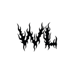 WL monogram logo design letter text name symbol monochrome logotype alphabet character simple logo