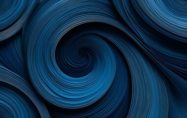 Blue curved stereoscopic background image, whirlwind, texture banner