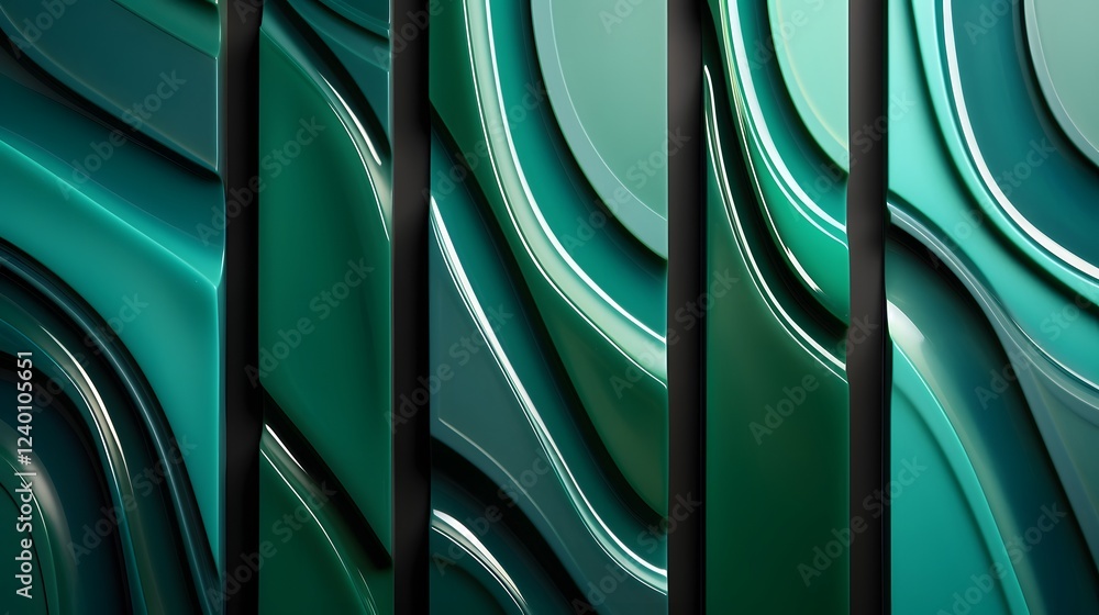 Poster captivating abstract jade textures featuring vibrant green hues and intricate natural patterns that 