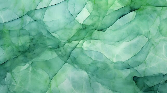Mesmerizing abstract composition featuring intricately woven jade veins with captivating emerald hues and organic natural textures creating a serene and sophisticated visual experience