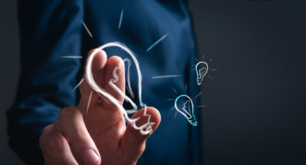light bulb icon .new business ideas