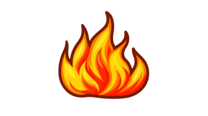 Fiery Flame Illustration for Hot Design Concepts