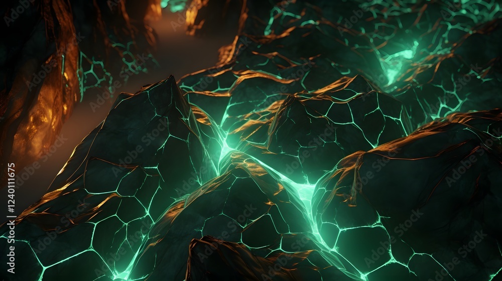 Poster exquisite jade texture overlay featuring captivating natural veins and luminous glowing details crea