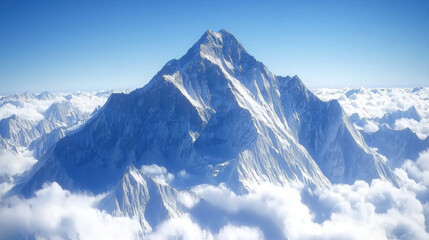 mountains in the snow