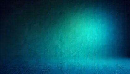 Obraz premium A gradient background featuring deep shades of blue and green, with a subtle light source creating a soft glow in the upper right corner. The texture appears smooth and slightly grainy,