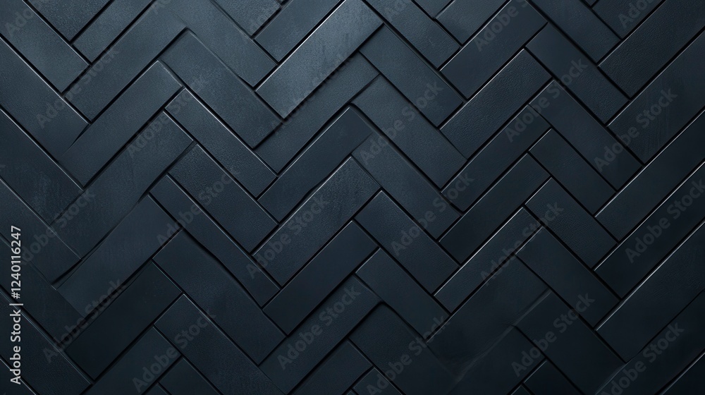 Poster textured black herringbone pattern background featuring intricate geometric design for modern decor 