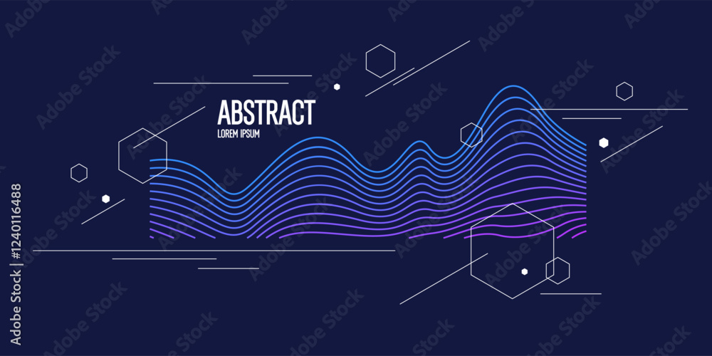Poster background with abstract shapes. a template for design and creativity. the composition of the figure