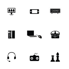 gaming icons symbol excitement finance 
