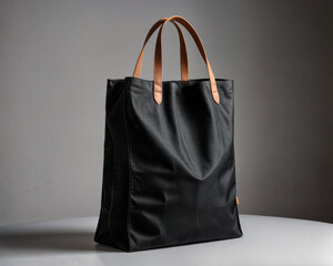 black and white shopping bag