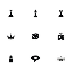 gaming editable symbol design set
