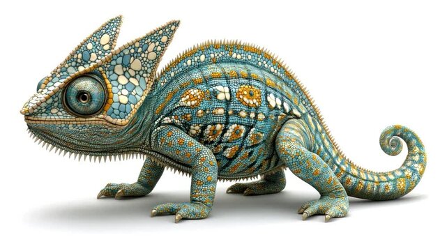 A lizard moves around on a white surface.