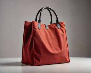 red shopping bag on black
