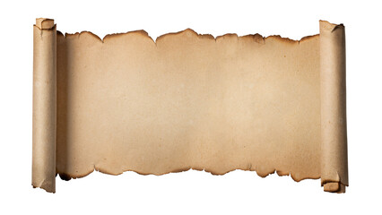 巻物状の古い紙の背景テクスチャー