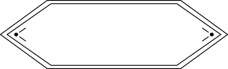 vintage outline frame banner