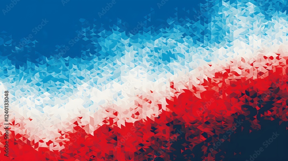 Poster striking abstract halftone pattern with a minimalist contemporary and visually captivating design id