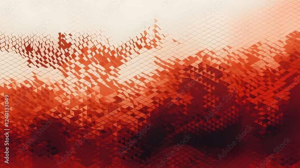 Poster stylish and captivating halftone abstract pattern with a vibe this digital features a sleek minimali
