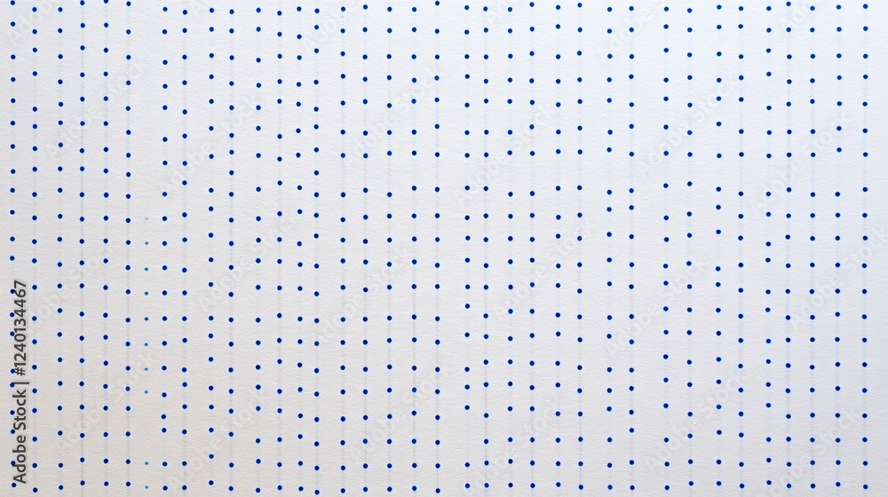 Poster blue dots on white textured surface creating a pattern for abstract background design
