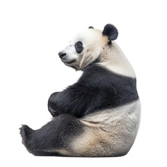 Obraz premium A cute panda, an endangered animal