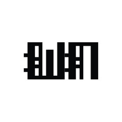 WN monogram logo design letter text name symbol monochrome logotype alphabet character simple logo