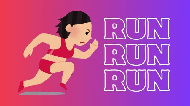 "Create a realistic digital painting of a sprinter in mid-stride, showcasing powerful muscles, intense focus, and motion blur to emphasize speed, set in a professional track stadium during sunset."