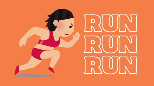 "Create a realistic digital painting of a sprinter in mid-stride, showcasing powerful muscles, intense focus, and motion blur to emphasize speed, set in a professional track stadium during sunset."