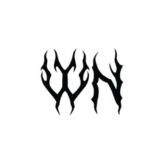 WN monogram logo design letter text name symbol monochrome logotype alphabet character simple logo