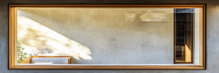 Modern architectural interior showcasing a minimalist design with natural light influence