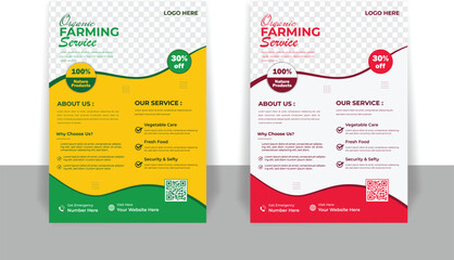 Agro service for gerden flyer or poster