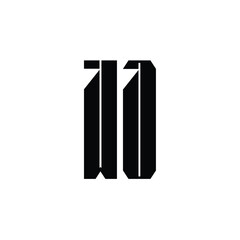 WO monogram logo design letter text name symbol monochrome logotype alphabet character simple logo