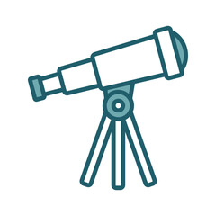 telescope icon vector design template simple and clean