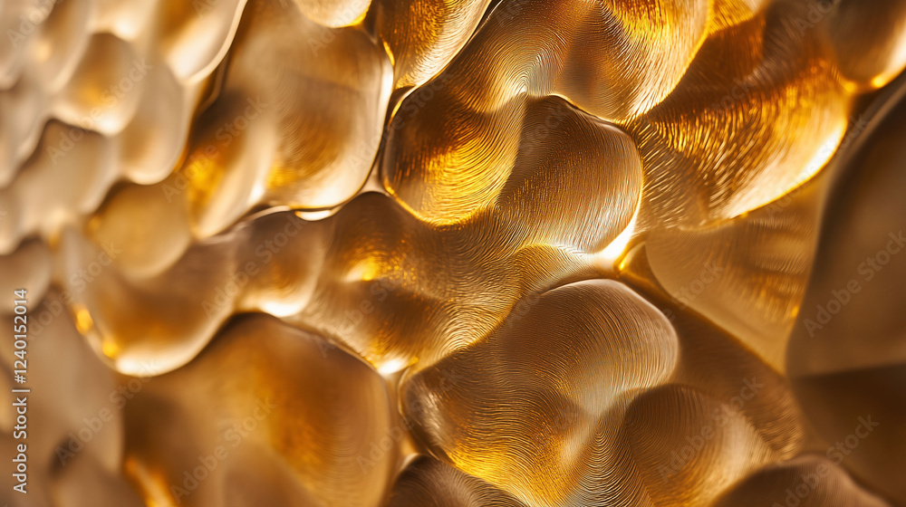 Aufkleber intricate metallic wall panel design showcasing elegance with warm hues and textured patterns. gener