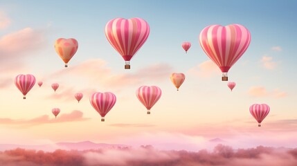 Obraz premium hot air balloon in sky