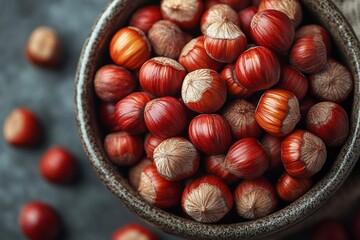 hazelnuts in a bowl