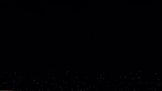  Darkness with faint glimmers digital TV glitch signal loss