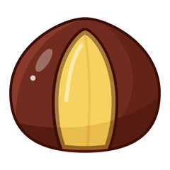 New nut snack Series in spring multi colored icon pack