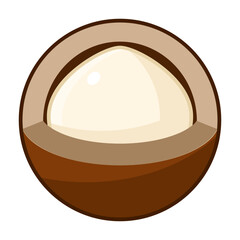 New nut snack Series in spring multi colored icon pack