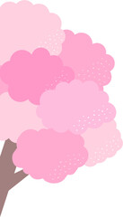 vector of cherry blossom tree