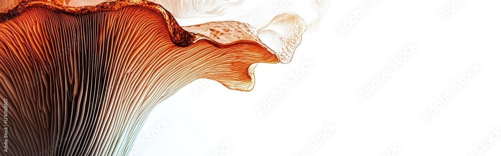 Poster abstract digital art featuring a brown and white pixelated wave on a white background. the texture i