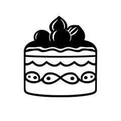 A delectable hazelnut cake, layered with creamy goodness and topped with crunchy nuts. A perfect dessert for any occasion. Indulge in this sweet treat!