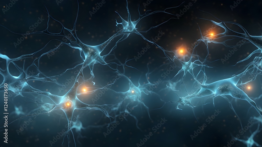 Poster illuminating neural connections a captivating glimpse into the intricate workings of the brain