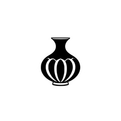 Classic Black Vase: Elegant Home Decor, Simple Pottery Design, Minimalist Interior Style. Perfect for adding a touch of vintage charm to your space.