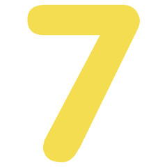 number red and yellow colored icon pack