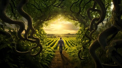 This image represents the complex and thought provoking intersection of biotechnology and bioethics