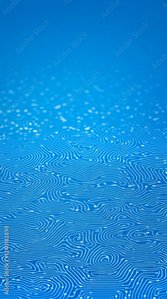 Poster abstract blue technology background with circuit pattern