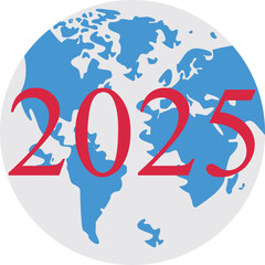 2025 with a healthy globe, Sustainable environment development goals on 2025 new year, ESG, SDGs, net zero, sustainability management environmental for save world,