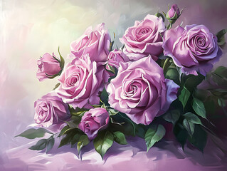 pink roses bouquet