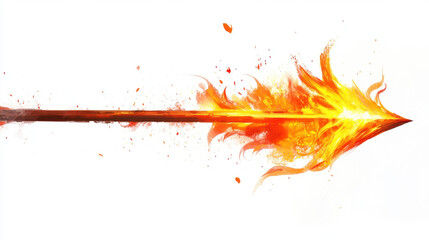 Red paint splashes with fire flames on a white background creating an artistic, grunge texture with hints of orange and yellow