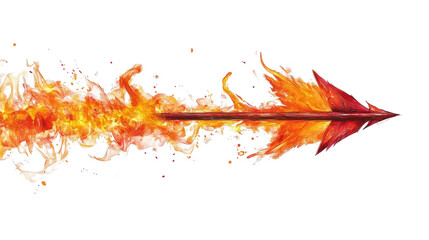 Red paint splashes with fire flames on a white background creating an artistic, grunge texture with hints of orange and yellow