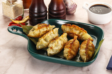 Fried Japanese stuffed dumplings - Gyoza