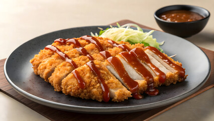 fried pork with sauce